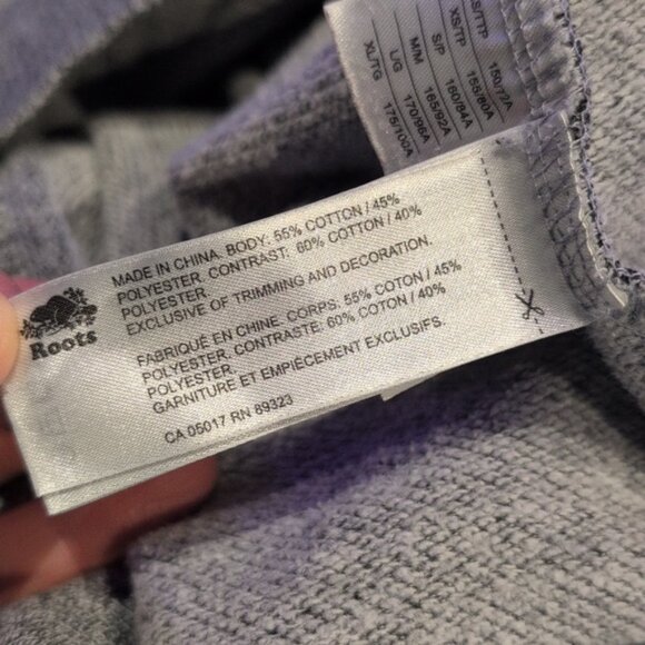 Roots Classic 2 Tone Salt & Pepper Hoodie Sweater - Picture 6 of 6